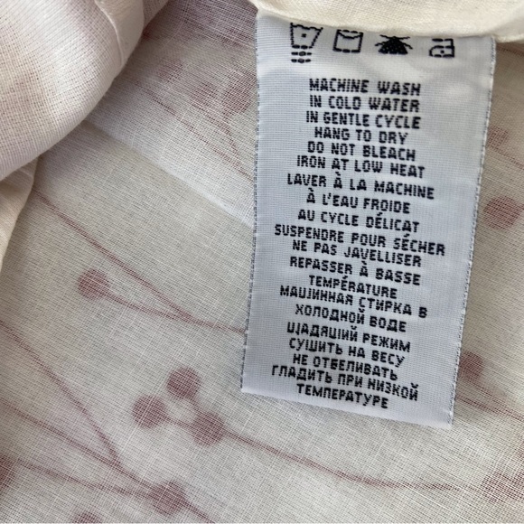 Point Zero dress pure cotton floral white red empire waist floral lightweight - Picture 11 of 16